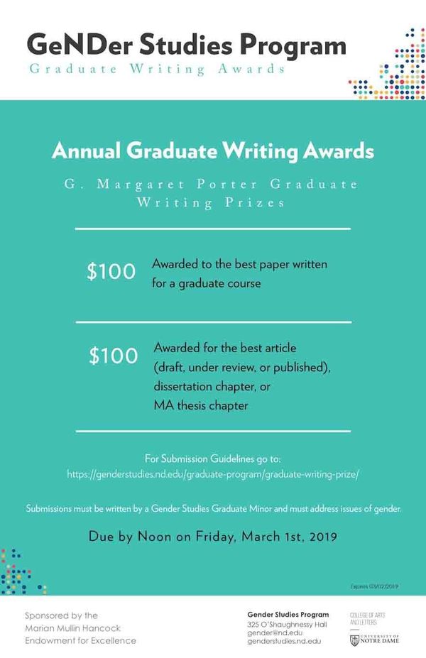 Writing Award Graduate Edited