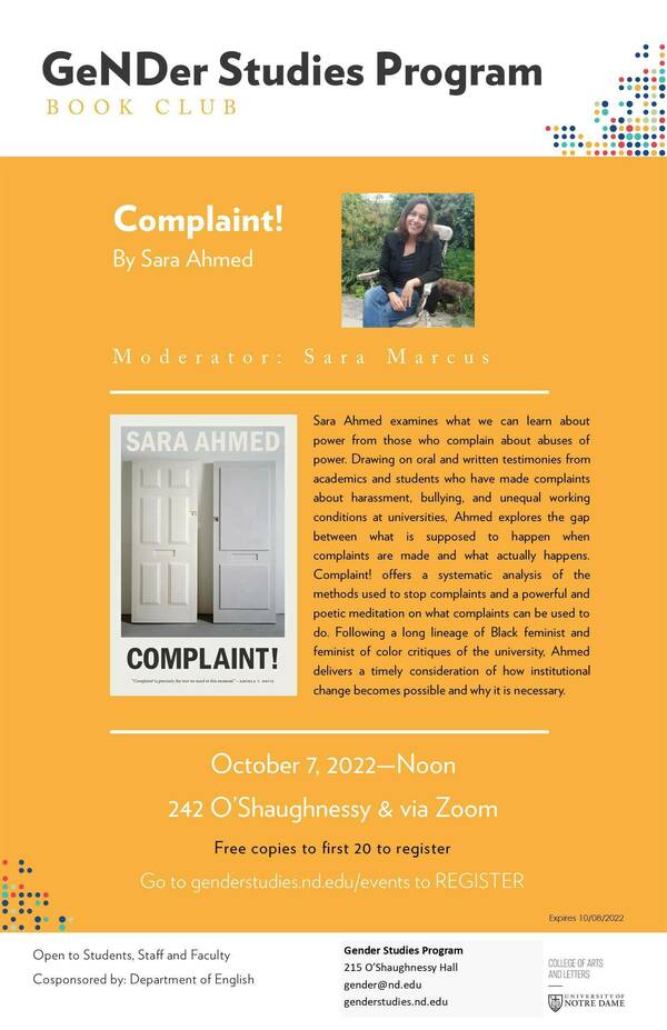 Complaint Poster