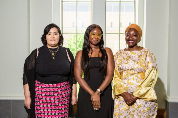 Gender Studies Grad Minors Mayra Cano, Nyangah Rogers-Wright, Angela Azimah Seidu